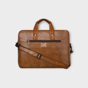 Tan Color Faux Leather 10L Messenger Bag BG10