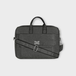 Linen Grey Color Linen fabric 9.44L Messenger Bag BG117