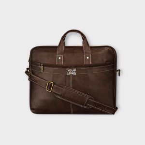 Brown Color Faux Leather 10L Messenger Bag BG16