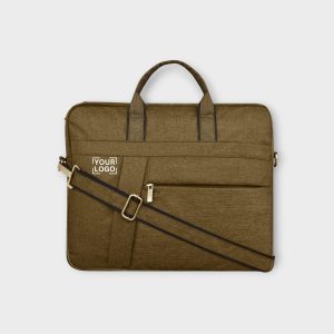 Khaki Color Linen 10L Messenger Bag BG21