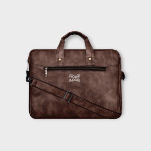 Brown Color Faux Leather 10L Messenger Bag BG28
