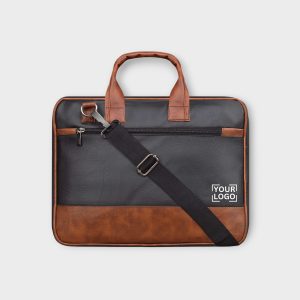 Black & Tan Color Faux Leather 10L Messenger Bag BG32