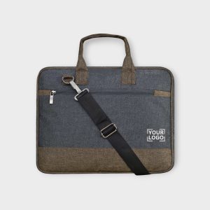Grey & Khaki Color Faux Leather 10L Messenger Bag BG35