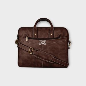 Brown Color Faux Leather 10L Messenger Bag BG37