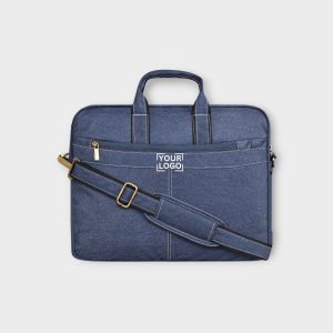 Blue Color Linen 10L Messenger Bag BG38