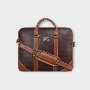 Brown & Tan Color Faux Leather 10L Messenger Bag BG42
