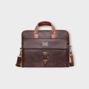 Brown Color Faux Leather 10L Messenger Bag BG55