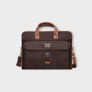 Brown Color Faux Leather 10L Messenger Bag BG57