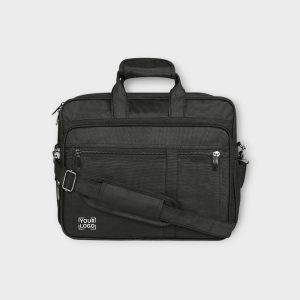 Black Color Linen fabric 28L Messenger Bag BG66