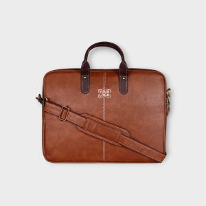 Tan Color faux leather 10L Messenger Bag BG69