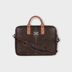 Brown Color faux leather 10L Messenger Bag BG72