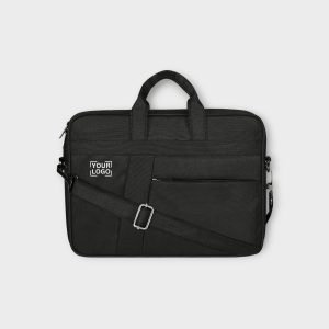 Black Color Linen fabric 10L Messenger Bag BG78