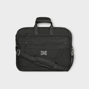 Black Color Linen fabric 28L Messenger Bag BG80