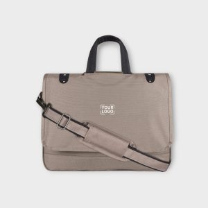 Grey Color Linen fabric 10L Messenger Bag BG90