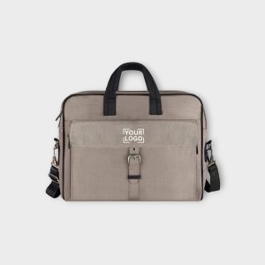Grey Color Linen fabric 10L Messenger Bag BG92