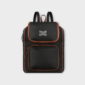 Black & Tan Faux Leather 6.19L Dual Tone BackPack BP04