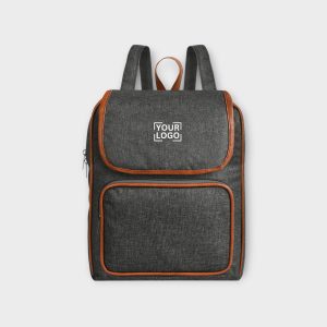 Grey & Tan Linen PVC 6.19L Dual Tone BackPack BP07