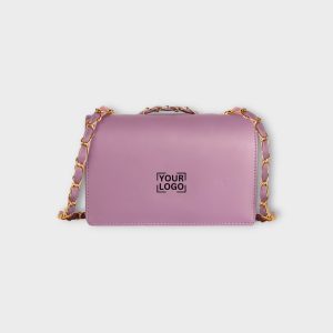 Purple Designer Faux Leather Handbag HB45