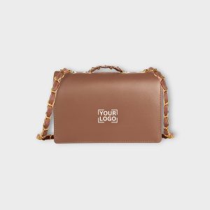 Brown Designer Faux Leather Handbag HB46
