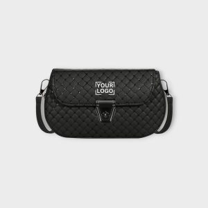 Black Designer Faux Leather Handbag HB52