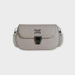 Grey Designer Faux Leather Handbag HB54