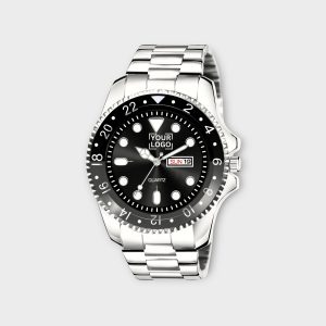 Black Day-Date Function Casual Watch For Men LR129