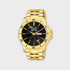 Black Day-Date Function Casual Watch For Men LR132