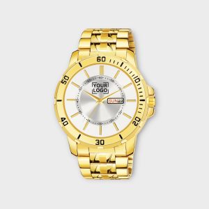 Silver Day-Date Function Casual Watch For Men LR133