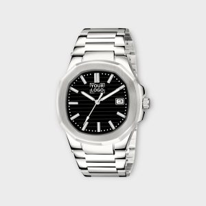Black Dial Date Function Analog Watch For Men LR144