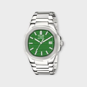 Green Dial Date Function Analog Watch For Men LR146