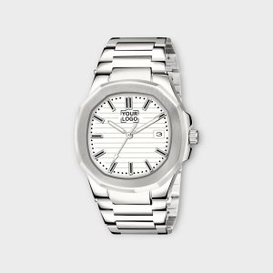 White Dial Date Function Analog Watch For Men LR147