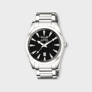 Black Dial Date Function Analog Watch For Men LR148