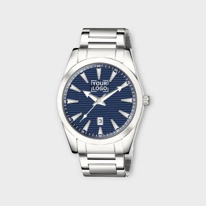Blue Dial Date Function Analog Watch For Men LR149