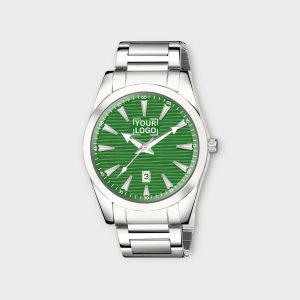 Green Dial Date Function Analog Watch For Men LR150