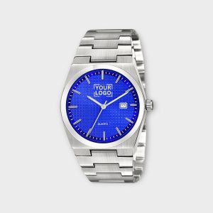 Blue Dial Date Function Analog Watch For Men LR159