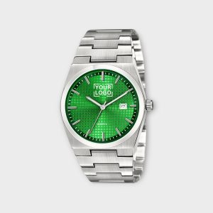 Green Dial Date Function Analog Watch For Men LR160