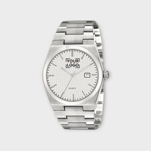White Dial Date Function Analog Watch For Men LR162