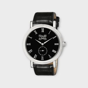 Black Chronograph Working / Side Second Analog Watch For Men LR166