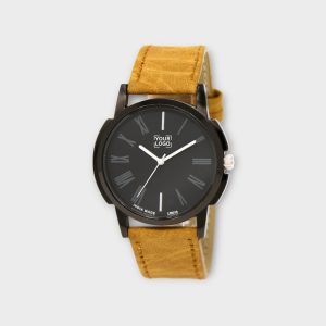 Black Roman Analog Watch For Men LR19