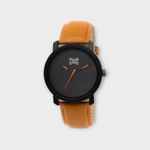 Black Plain Analog Watch For Men LR20