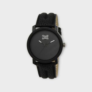 Black Plain Analog Watch For Men LR21