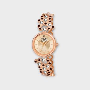 Rose Gold Brass Designer Analog Watch For Women LR256