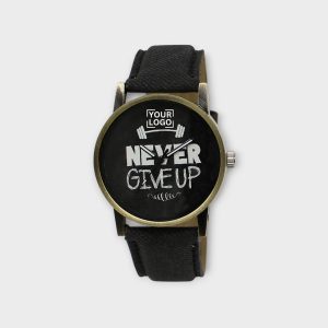 Black Never GiveUp Analog Watch For Men LR27