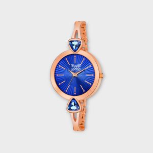 Blue Fancy Stone Analog Watch For Women LR276