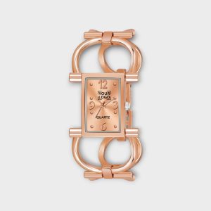 Rose Gold Trending Square Braclet Analog Watch For Women LR293