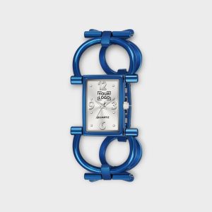 Blue Trending Square Braclet Analog Watch For Women LR296