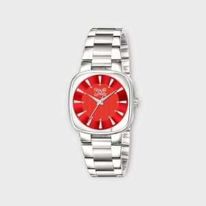 Red Professional Analog Watch For Women LR304