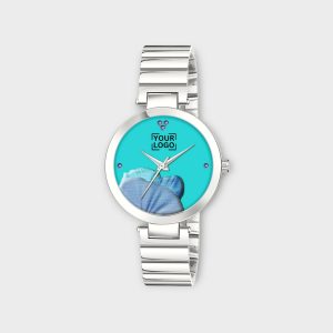Sky Blue Flower Designer Analog Watch For Women LR310