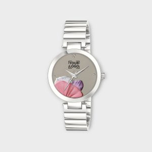 Grey Flower Designer Analog Watch For Women LR312