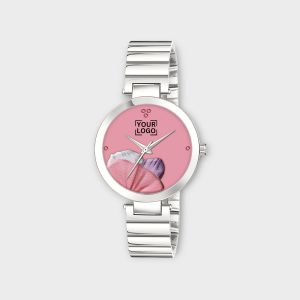 Pink Flower Designer Analog Watch For Women LR313